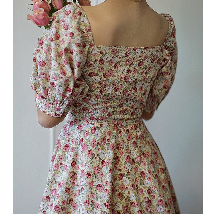 Flower field vintage dress