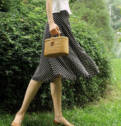 Countess Polka Dot Fishtail Skirt