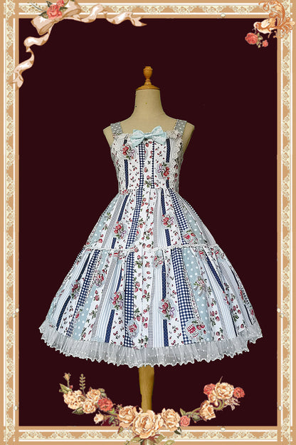 Infanta - Strawberry Plaid - Sweet Lolita JSK Dress