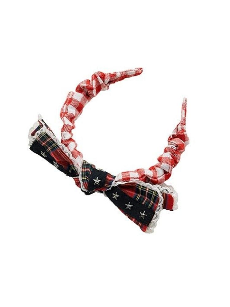 Retro bow hair bands niche design senior sense of sweet hair card headdresses【s0000004280】
