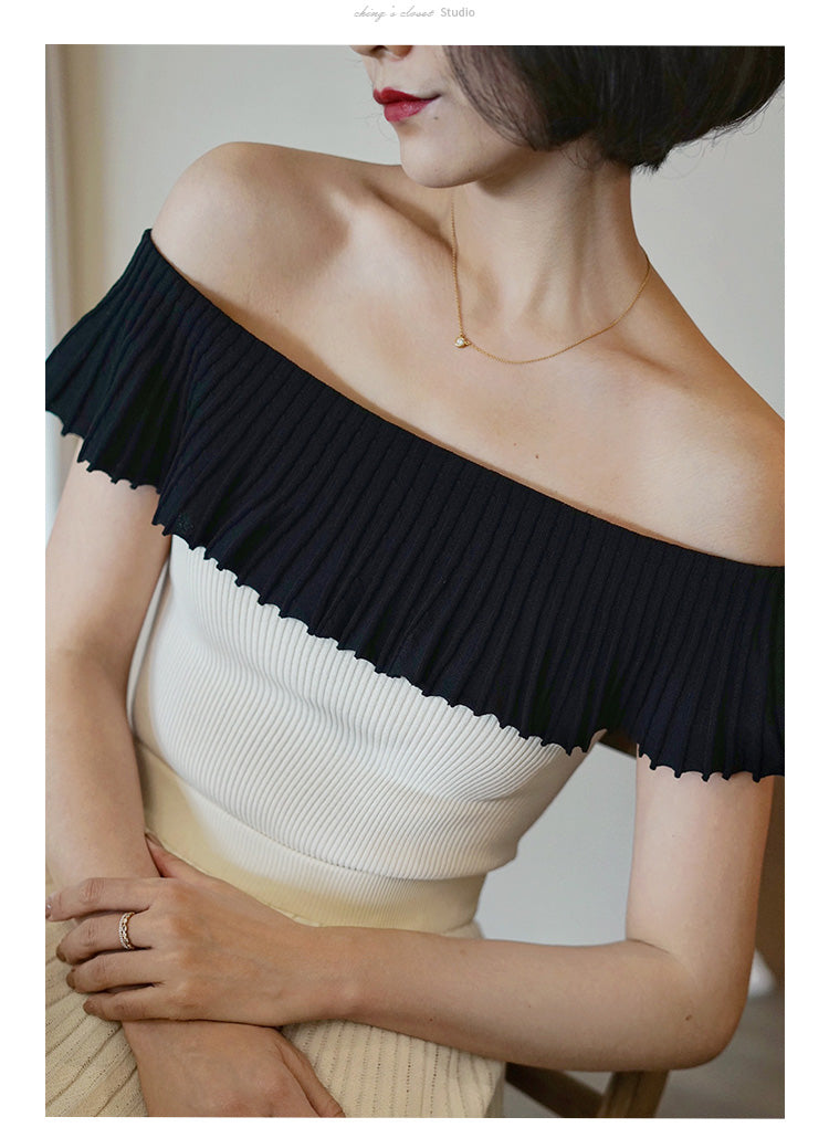 Countess Frill Cropped Knit