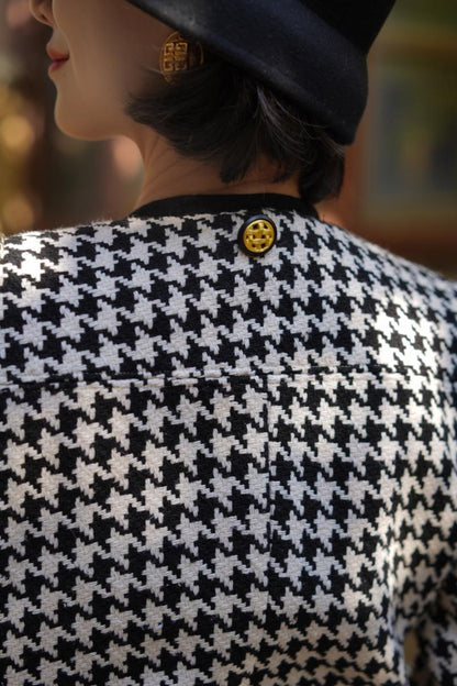 houndstooth tweed jacket