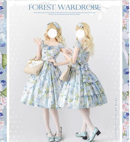 Forest Wardrobe - Forest Basket 3.0 - Vintage Lolita JSK Dress for Summer