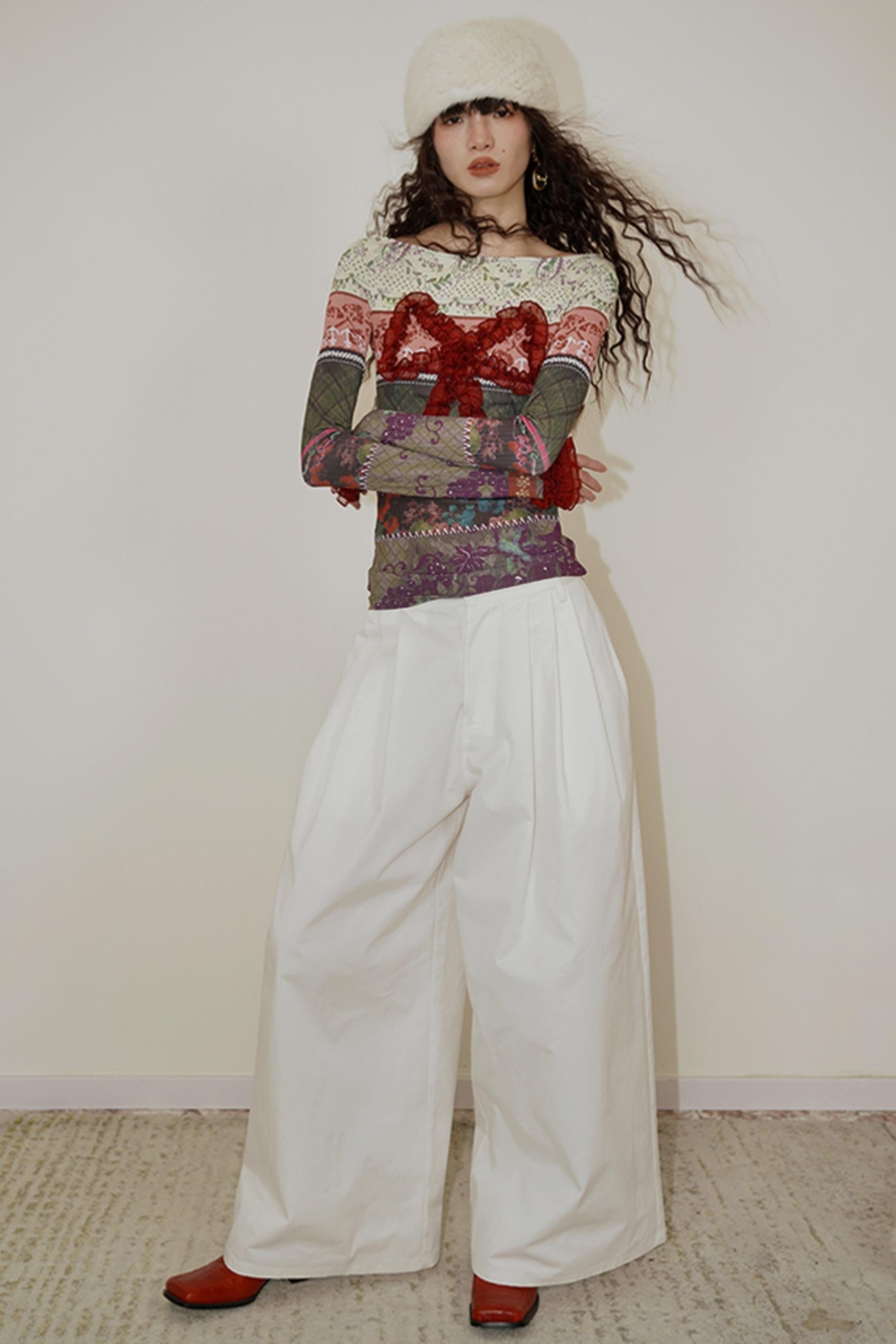 Retro Christmas Bow Collage Tee