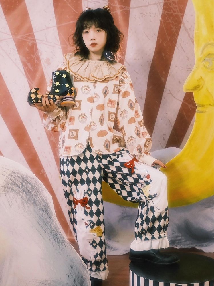 Lace collar shirt【s0000003607】