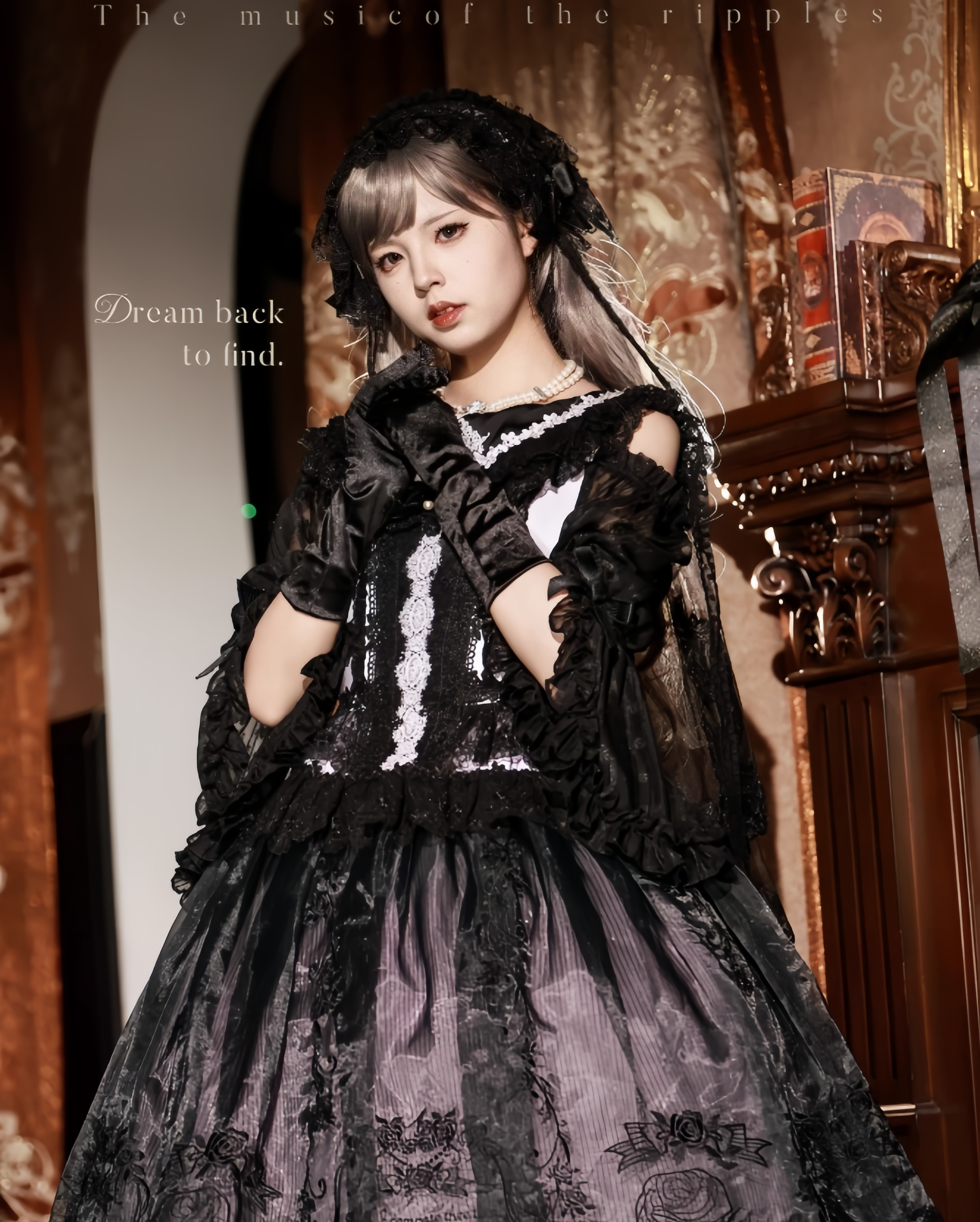 AuroraBorealis - Moonshadow - Gorgeous Wedding Lolita Dress Set Embroidered JSK SK and Bodice