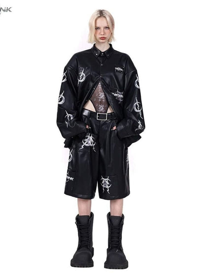 Pocket leather jacket【s0000003704】