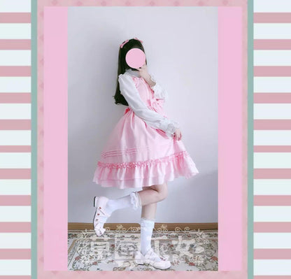 Strawberry Witch - Sweet Lolita JSK Multicolored Lolita Dress