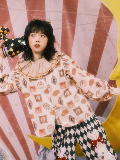 Lace collar shirt【s0000003607】