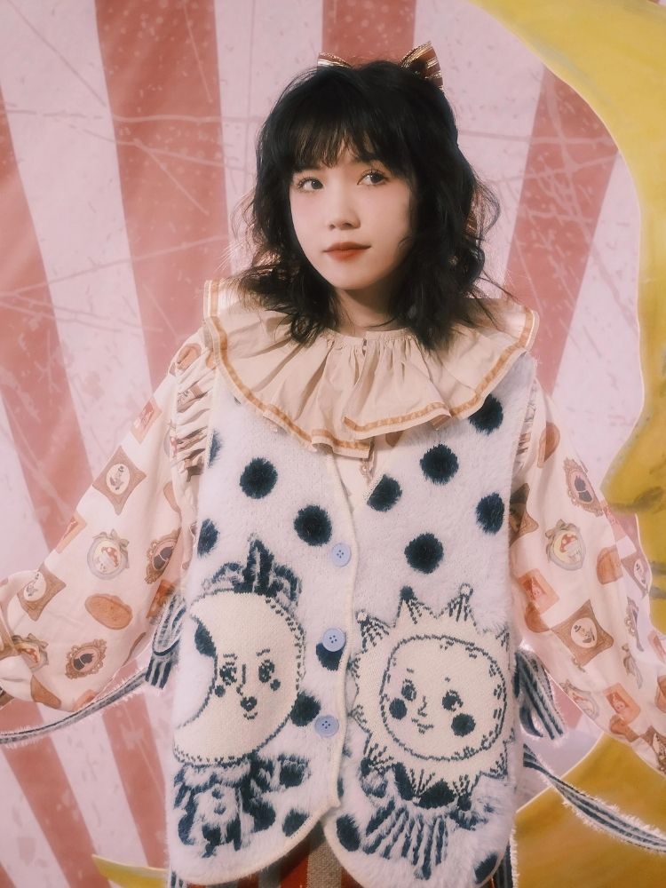 Lace collar shirt【s0000003607】