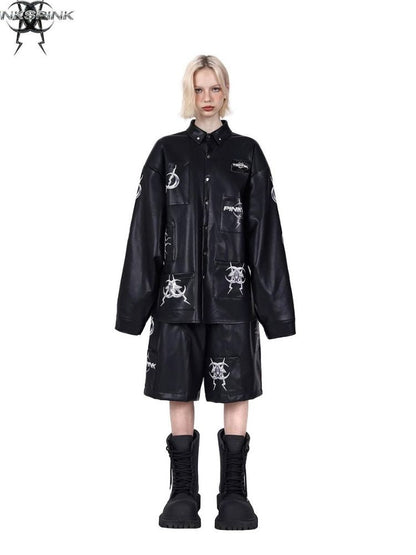 Pocket leather jacket【s0000003704】