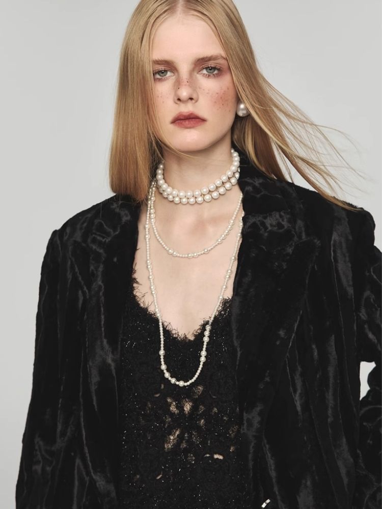 V-neck suspender dress【s0000004154】