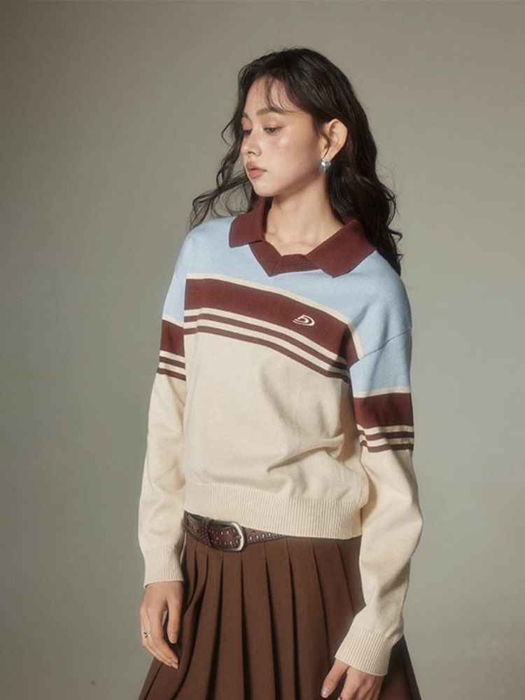 College style thin sweater【s0000003951】