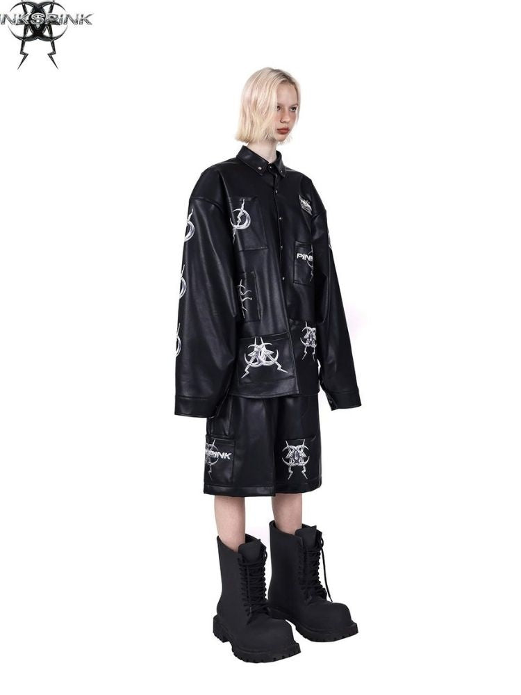 Pocket leather jacket【s0000003704】