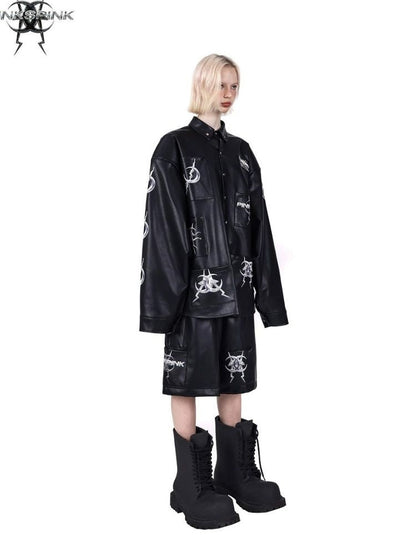 Pocket leather jacket【s0000003704】