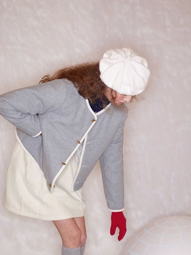 Floral Heart Quilted Cotton Jacket【s0000005932】