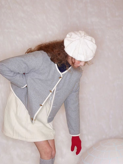 Floral Heart Quilted Cotton Jacket【s0000005932】