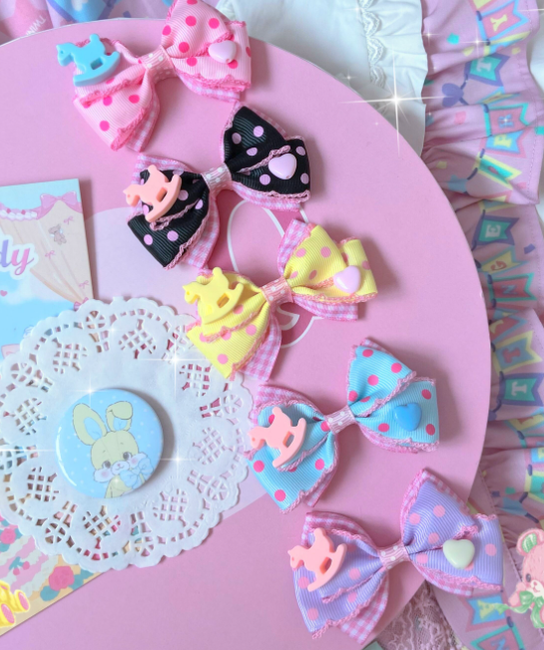 Bear Doll - Augustina - Sweet Lolita Bow Hair Clip