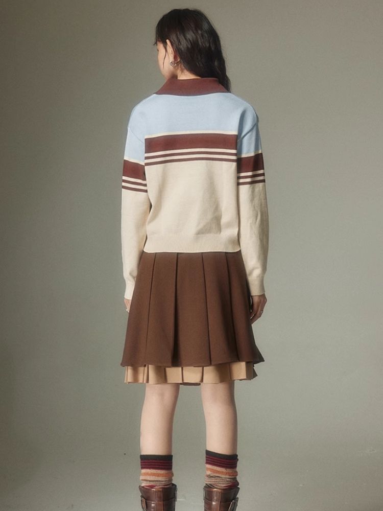 College style thin sweater【s0000003951】