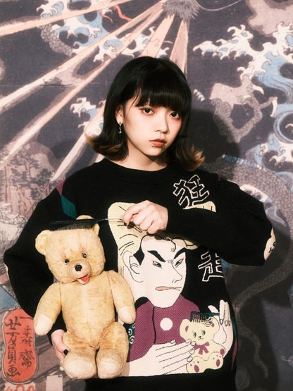 Jacquard Retro Couple Sweater【s0000003619】