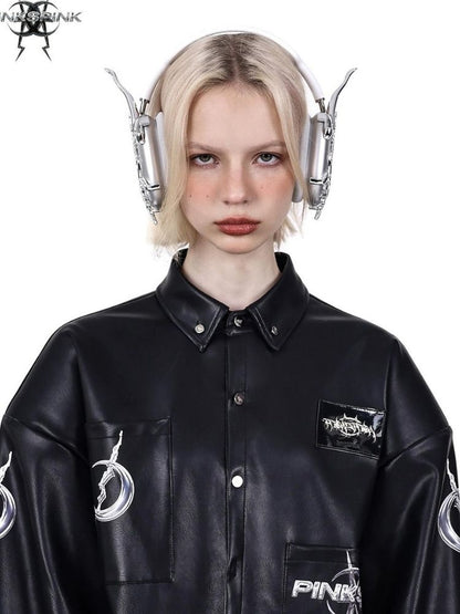 Pocket leather jacket【s0000003704】