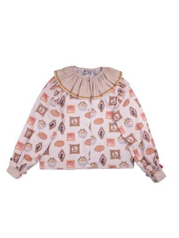 Lace collar shirt【s0000003607】