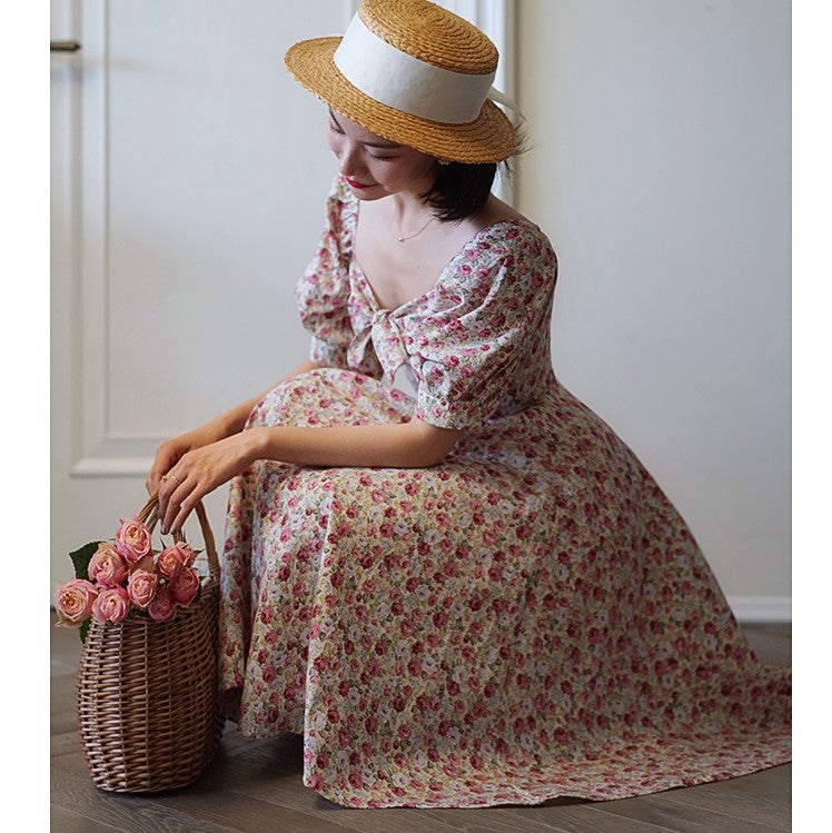 Flower field vintage dress