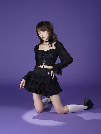 Dark Romantic Rose Chocker【s0000002042】