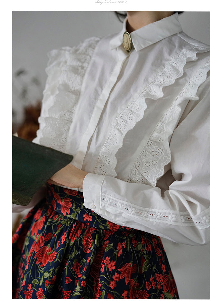 Embroidered vintage blouse