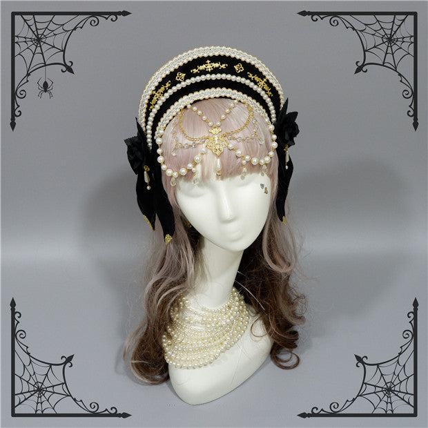 Fox Cherry-Lolita Palace Retro Gorgeous Flowers Headdress