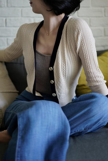 Ladies Classic Knitted Cardigan