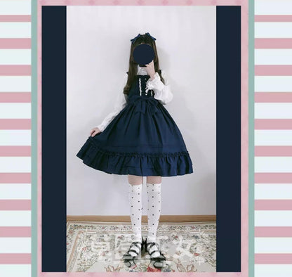 Strawberry Witch - Sweet Lolita JSK Multicolored Lolita Dress