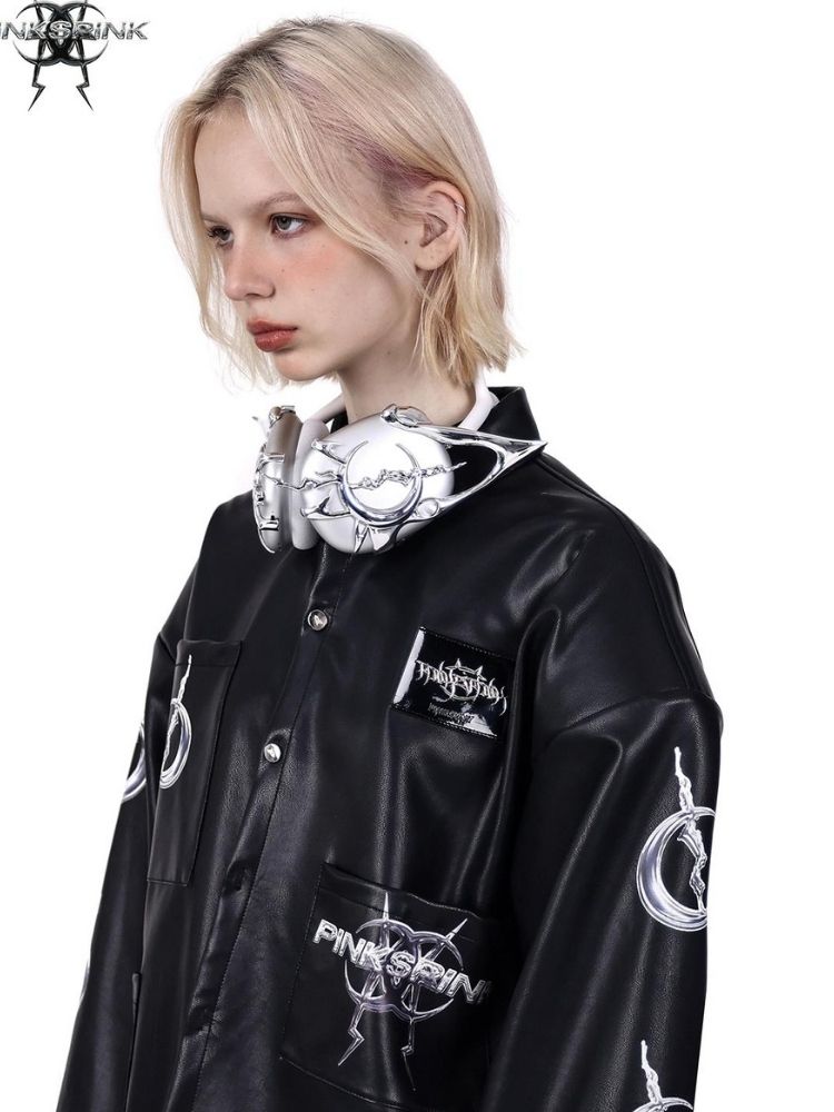 Pocket leather jacket【s0000003704】