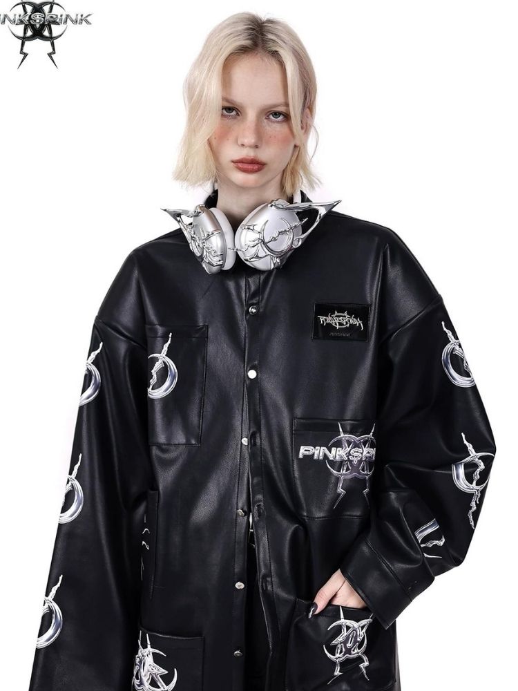 Pocket leather jacket【s0000003704】