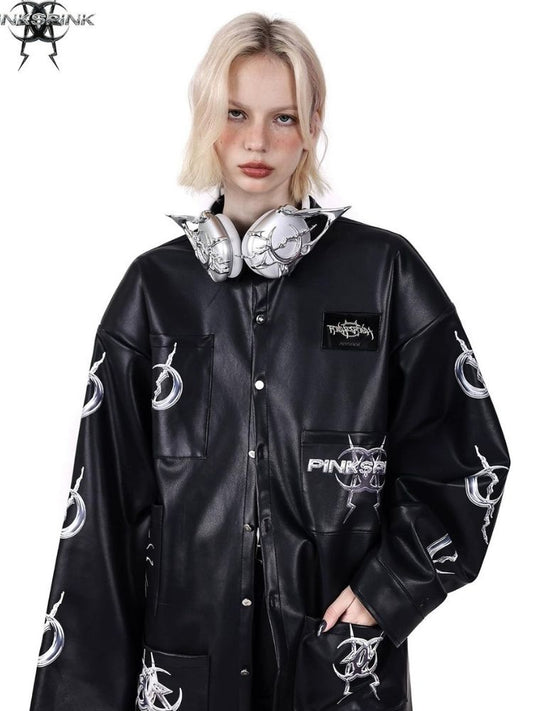 Pocket leather jacket【s0000003704】