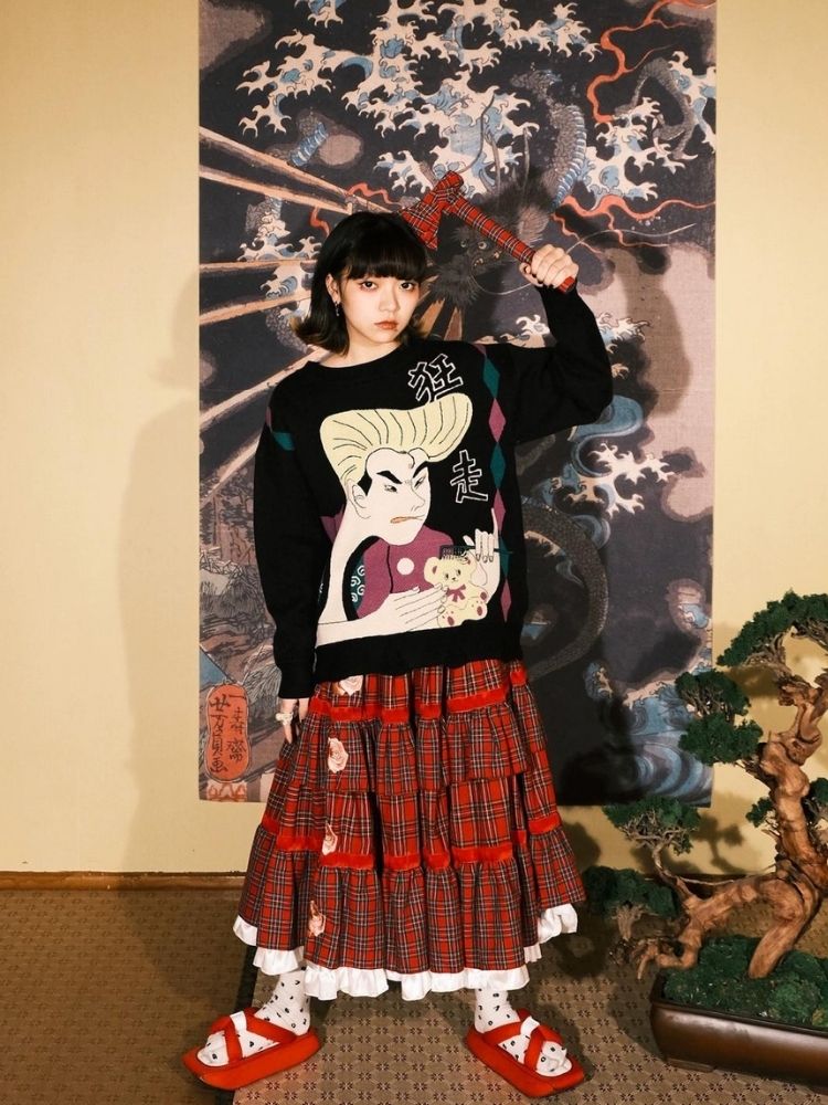 Jacquard Retro Couple Sweater【s0000003619】