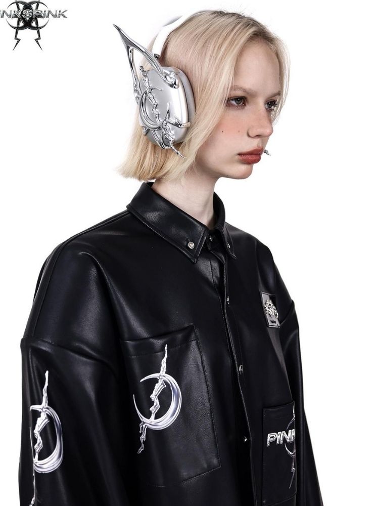 Pocket leather jacket【s0000003704】