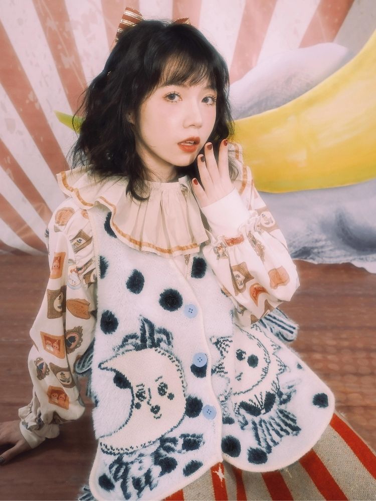 Lace collar shirt【s0000003607】