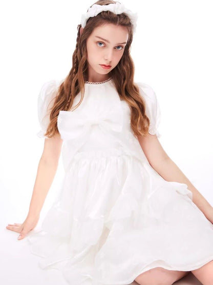 Bubble Sleeve Puffy Cake Dress【s0000006956】