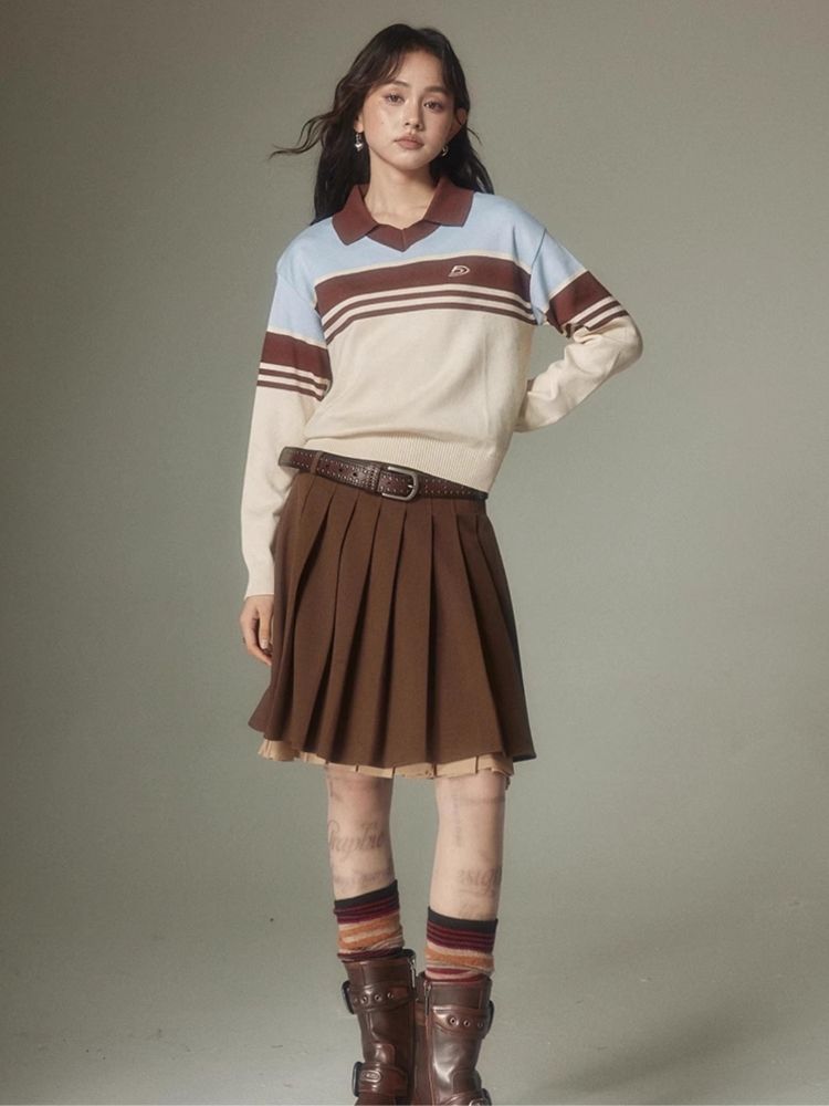 College style thin sweater【s0000003951】