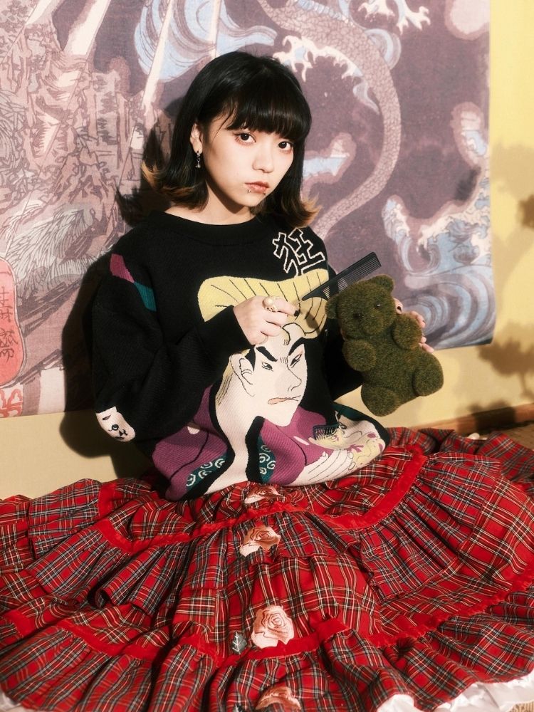 Jacquard Retro Couple Sweater【s0000003619】