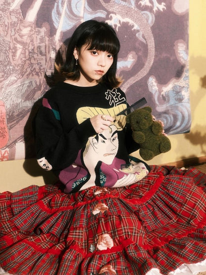 Jacquard Retro Couple Sweater【s0000003619】