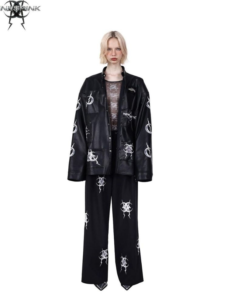 Pocket leather jacket【s0000003704】