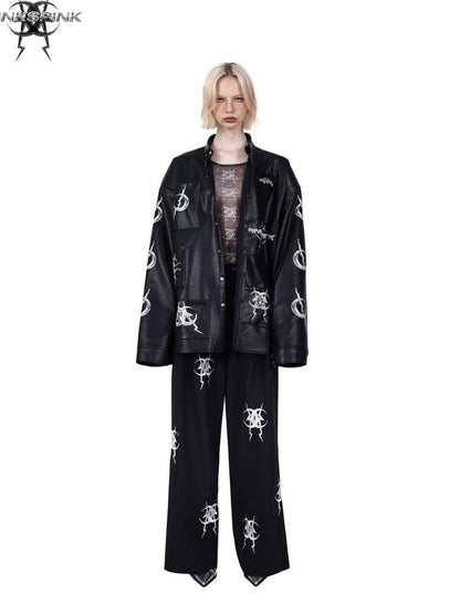 Pocket leather jacket【s0000003704】