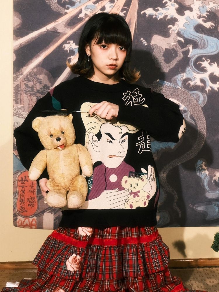 Jacquard Retro Couple Sweater【s0000003619】