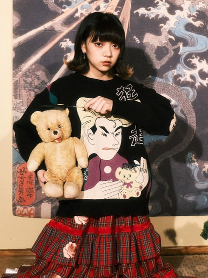 Jacquard Retro Couple Sweater【s0000003619】