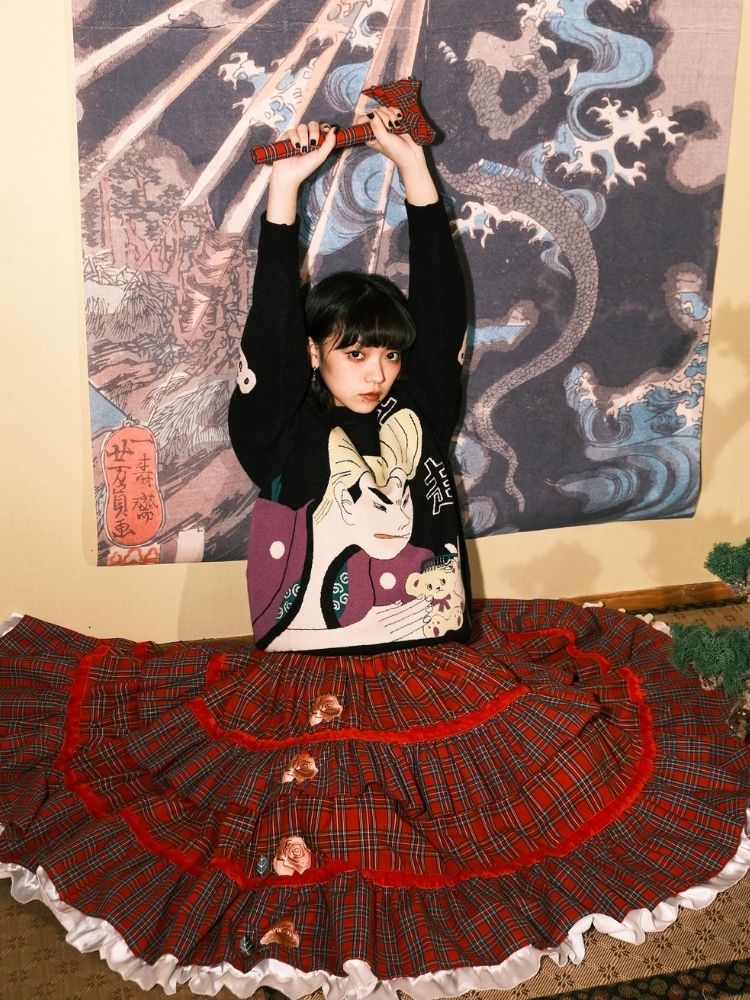 Jacquard Retro Couple Sweater【s0000003619】