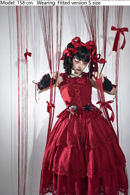 Miss Point - Forest Waltz - Cotton Lolita Camisole Embroidered Cami Top