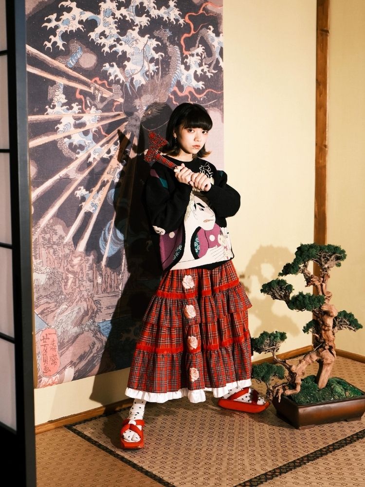 Jacquard Retro Couple Sweater【s0000003619】