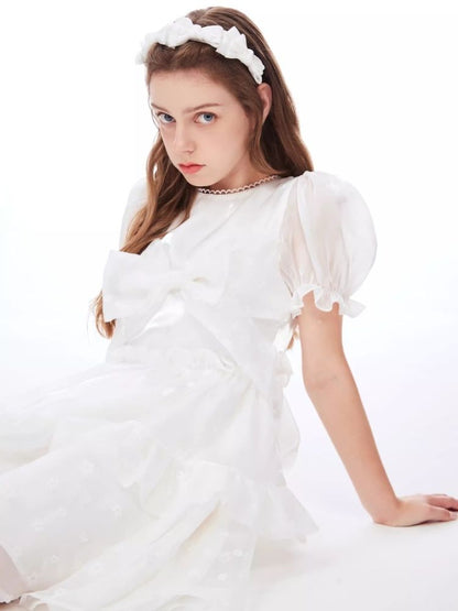 Bubble Sleeve Puffy Cake Dress【s0000006956】